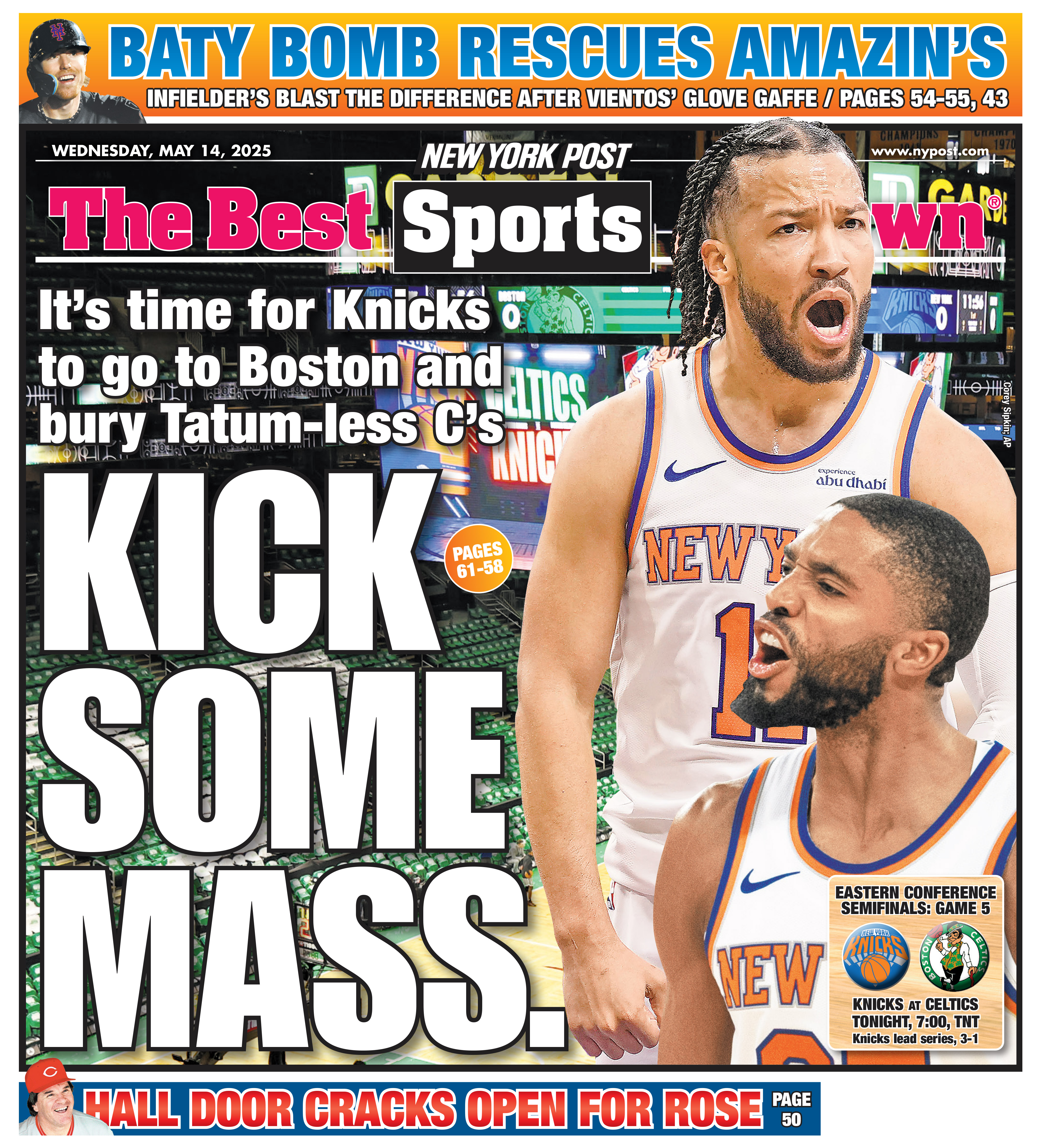 May 14, 2025 New York Post Back Cover
